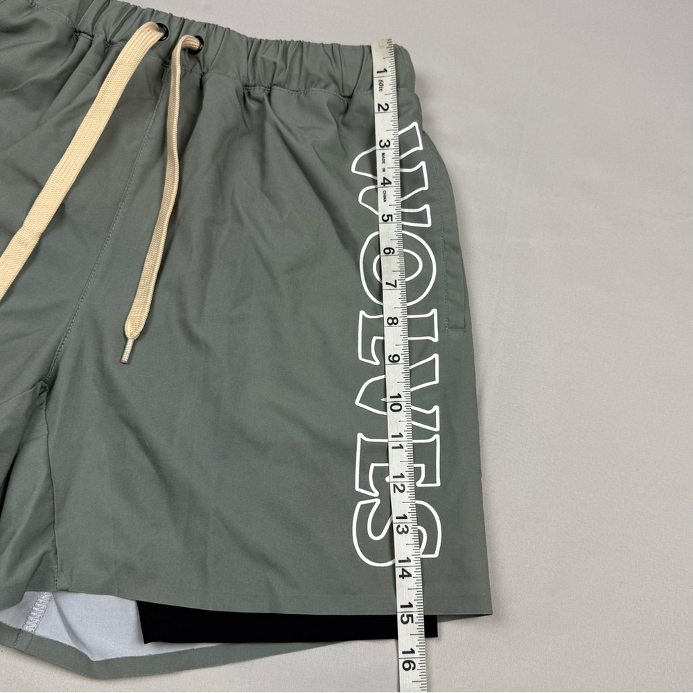 Darc Sport Mens Gym Shorts Sz Medium Lined Wolves Limited Edition Numbered A1 - Picture 9 of 9
